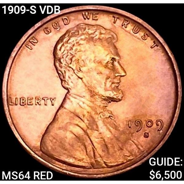 1909-S VDB Wheat Cent CHOICE BU RD