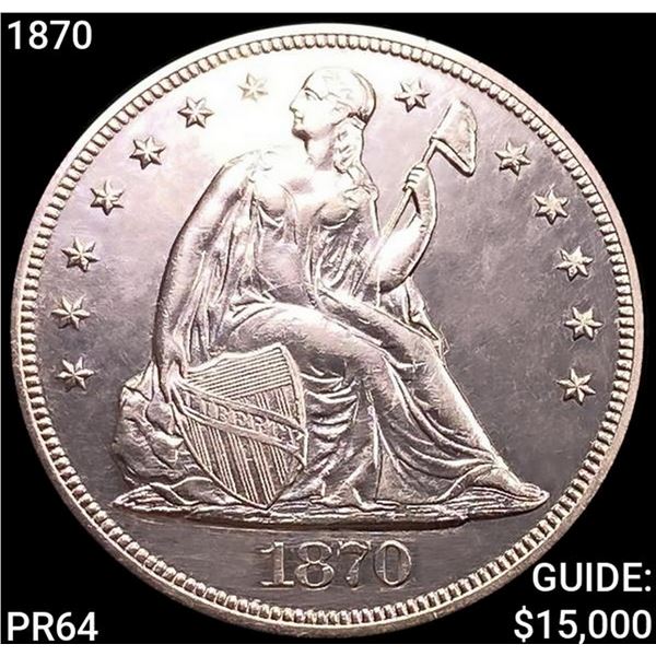 1870 Seated Liberty Dollar GEM PROOF