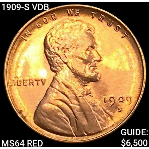 1909-S VDB Wheat Cent CHOICE BU RD