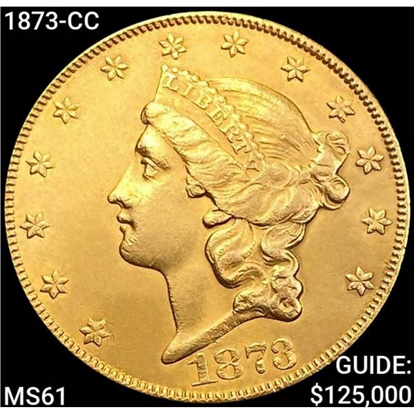 1873-CC $20 Gold Double Eagle UNCIRCULATED