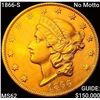 1866-S No Motto $20 Gold Double Eagle UNCIRCULATED