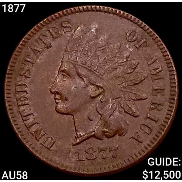 1877 Indian Head Cent CHOICE AU