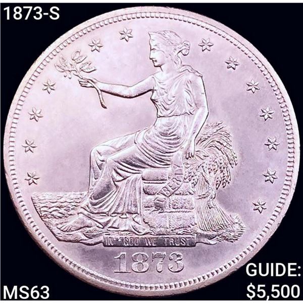 1873-S Silver Trade Dollar CHOICE BU