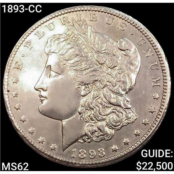 1893-CC Morgan Silver Dollar UNCIRCULATED