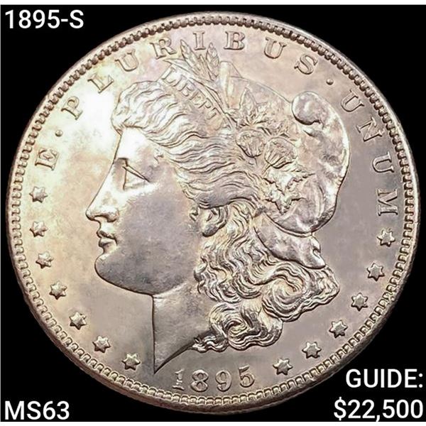 1895-S Morgan Silver Dollar CHOICE BU
