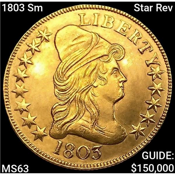 1803 Sm Star Rev $10 Gold Eagle CHOICE BU