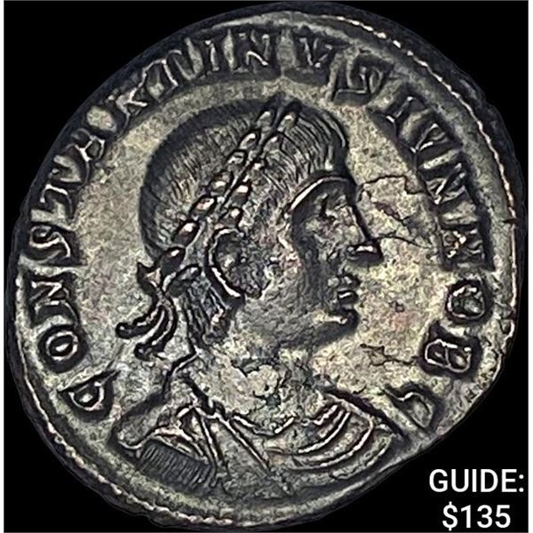 [337-340] AD Roman Constantine II Bronze Follis UNCIRCULATED