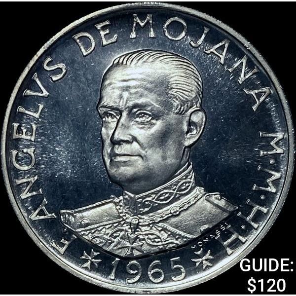 1965 Malta Silver 2 Scudi .0760oz CHOICE PROOF