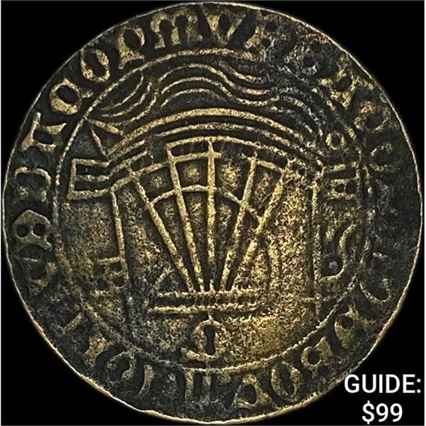 [1490-1550] Nuremberg "Ship-Penny" ABOUT UNCIRCULATED