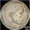 Image 1 : 1939-A Germany Silver 2 Reichsmark CLOSELY UNCIRCULATED