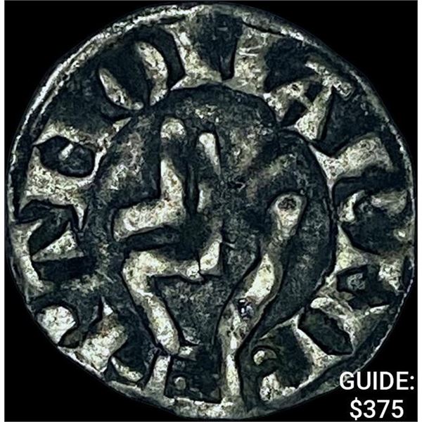 1100s-1300s France Besancon Silver Denier CHOICE AU