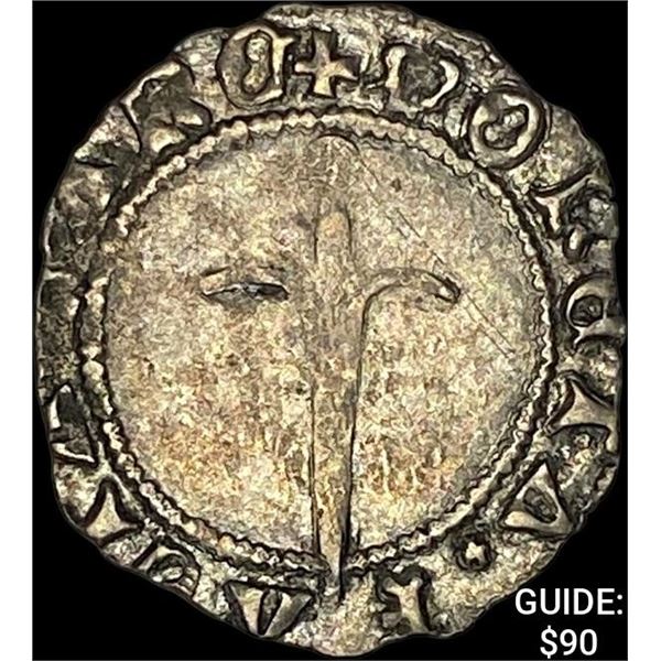 [1508-1544] Lorraine France 2 Silver Blanc NEARLY UNCIRCULATED