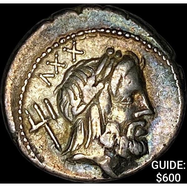 76 BC Roman Rep L. Lucretius SIlver Trio CLOSELY UNCIRCULATED