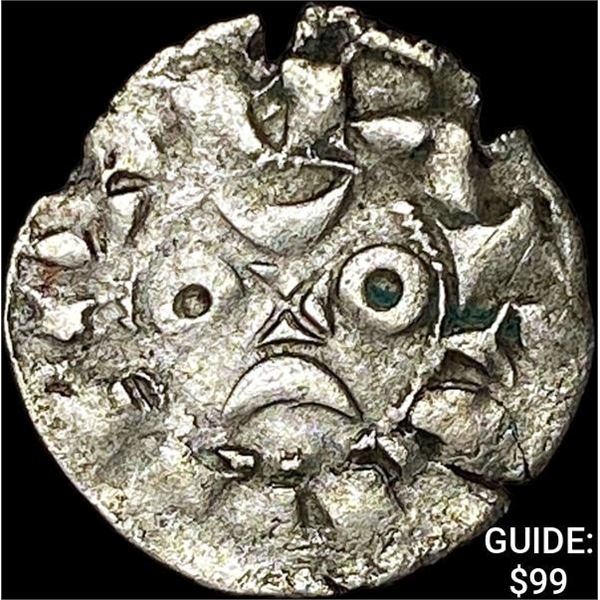 [1170-1245] France Crusades Silver Denier NEARLY UNCIRCULATED