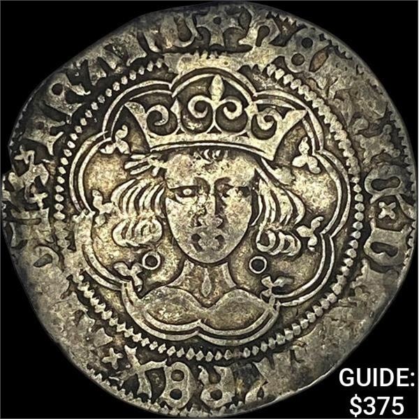 [1413-1422] England Silver Groat CLOSELY UNCIRCULATED