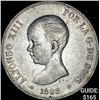 Image 1 : 1888Mpm Spain Alfonso XIII 5 Pesetas CLOSELY UNCIRCULATED