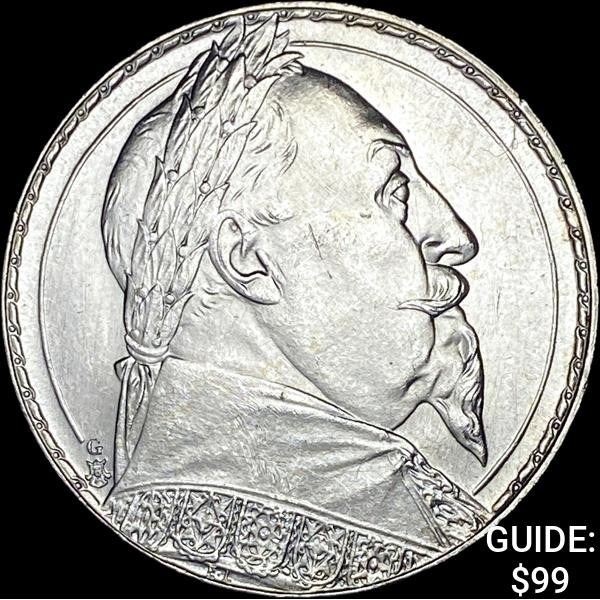 1932 Sweden Gustaf II Silver 2 Kronor UNCIRCULATED