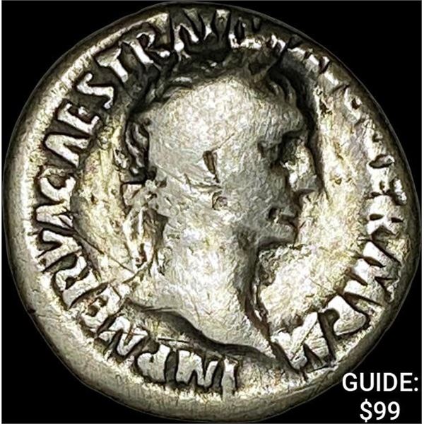 [96-98] AD Roman Nerva Silver Denarius NEARLY UNCIRCULATED