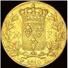 Image 2 : 1819-A France Louis XVIII Gold 20 Franc .1867oz CLOSELY UNCIRCULATED