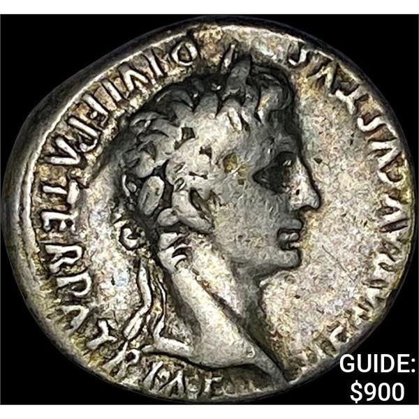 2BC-4AD Roman Augustus Silver Denarius NEARLY UNCIRCULATED