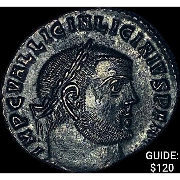 [308-324] AD Roman Licinius I Silvered Bronze Follis CHOICE AU