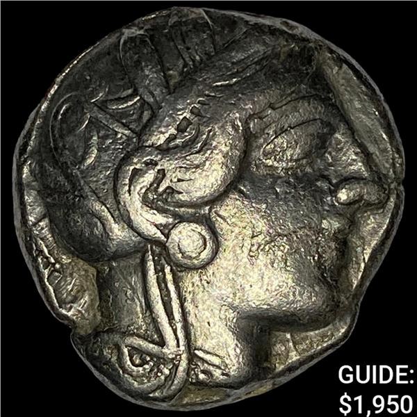 Attica Athens Silver Owl Tetradrachm NEARLY UNCIRCULATED