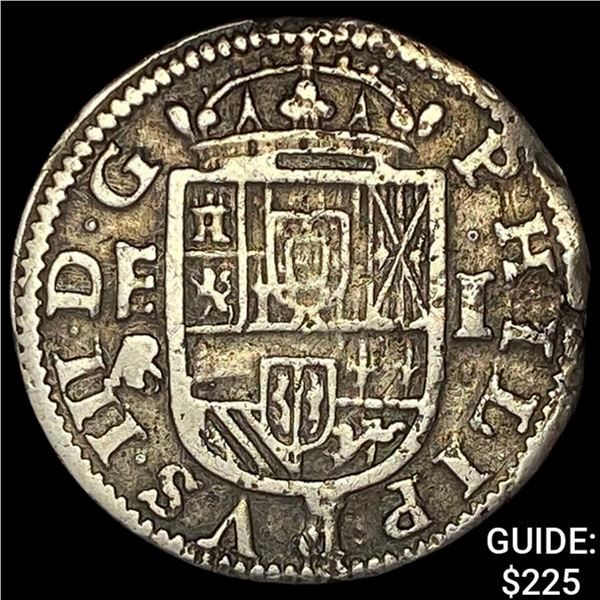 1614 Spain Segovia 1 Silver Real NEARLY UNCIRCULATED