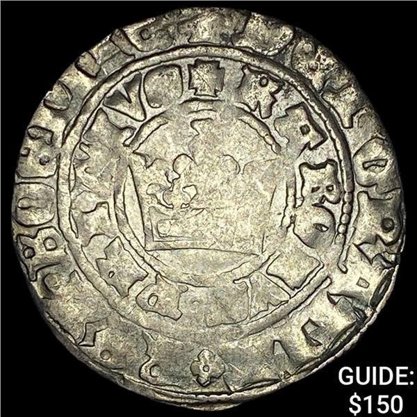 [1346-1378] Bohemia Charles I [IV] Silver Groschen CLOSELY UNCIRCULATED