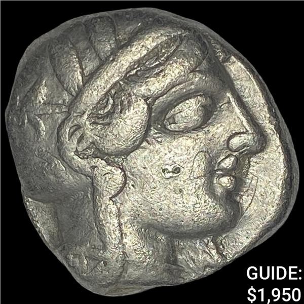[440-404] BC Attica Athens Silver Owl Tetradrachm NEARLY UNCIRCULATED