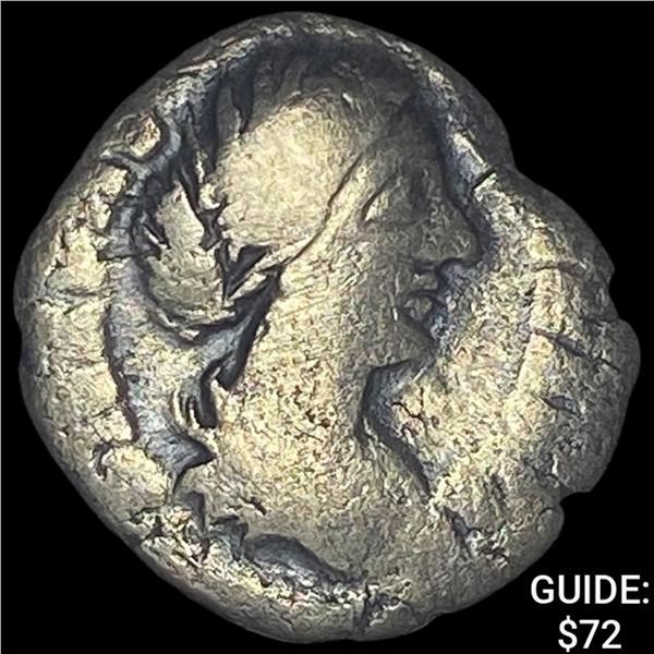 [147-176] AD Roman Faustina Jr Silver Denarius ABOUT UNCIRCULATED