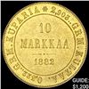 Image 1 : 1882S Finland Gold 10 Markkaa .0933oz UNCIRCULATED