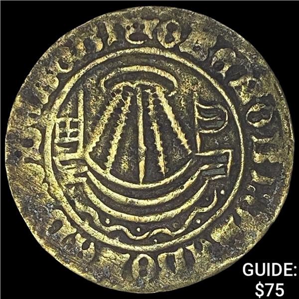 [1490-1550] Nuremberg "Ship-Penny" Jeton NEARLY UNCIRCULATED