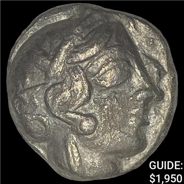 [440-404] BC Attica Athens Silver Owl Tetradrachm NEARLY UNCIRCULATED