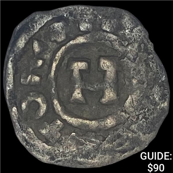 [1004-1024] Lucca Henry II Silver Denaro NEARLY UNCIRCULATED