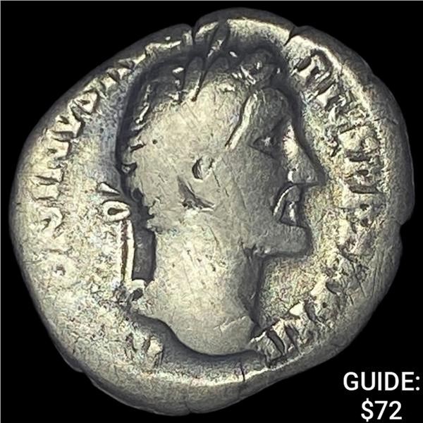 [138-161] AD Roman Ant Pius Silver Denarius ABOUT UNCIRCULATED