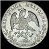 Image 2 : 1887Go RR Mexico Silver 8 Reales Cap & Ray CLOSELY UNCIRCULATED