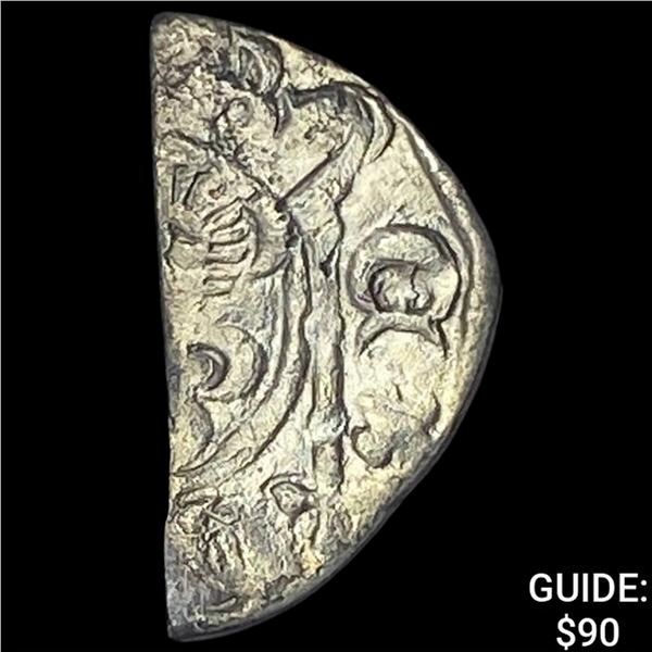 [1204-1242] England Silver Cut Halfpenny NEARLY UNCIRCULATED
