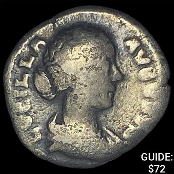 Roman Faustina Jr. 147-176 AD Silver Denarius ABOUT UNCIRCULATED