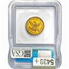 Image 2 : 1861 $5 Gold Half Eagle ICG MS61