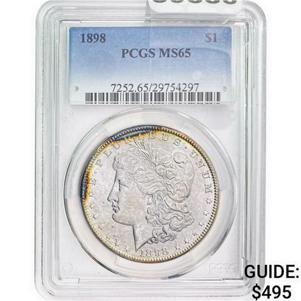 1898 Morgan Silver Dollar PCGS MS65