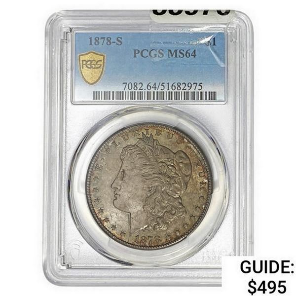 1878-S Morgan Silver Dollar PCGS MS64
