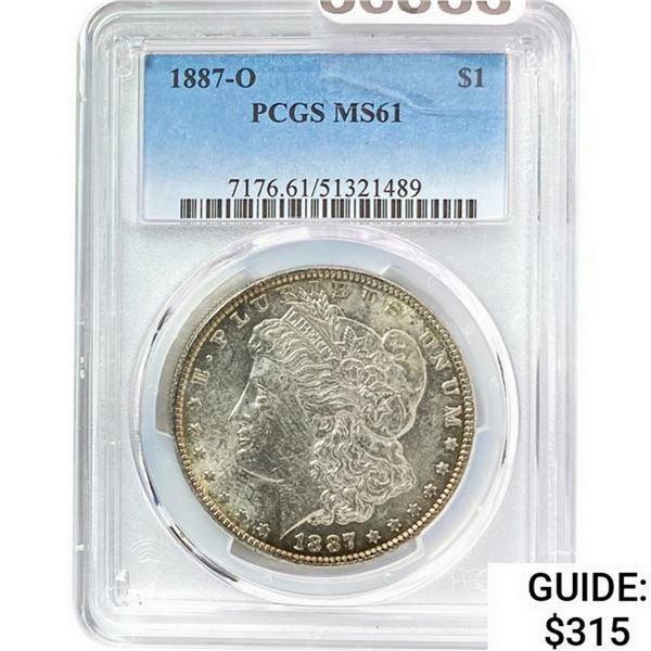 1887-O Morgan Silver Dollar PCGS MS61