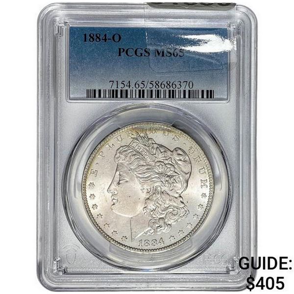 1884-O Morgan Silver Dollar PCGS MS65