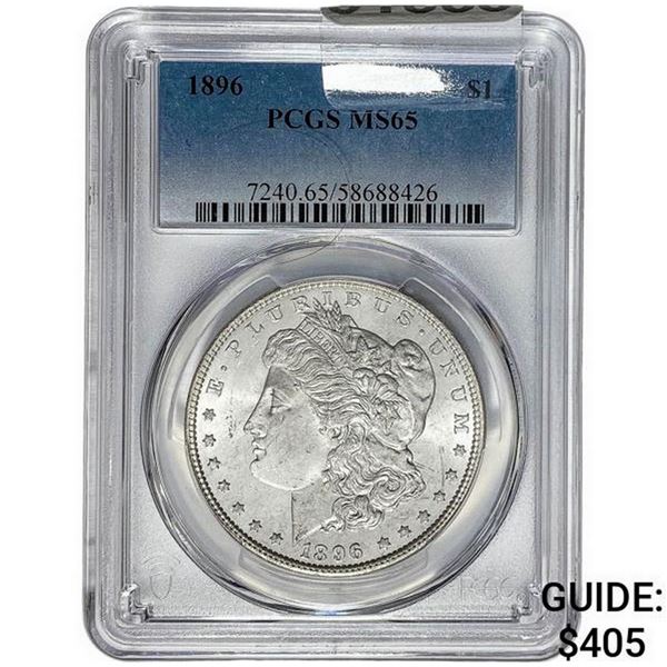 1896 Morgan Silver Dollar PCGS MS65