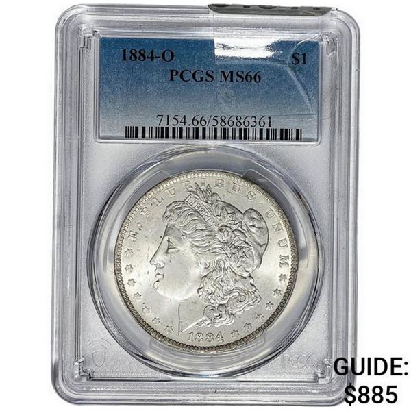 1884-O Morgan Silver Dollar PCGS MS66