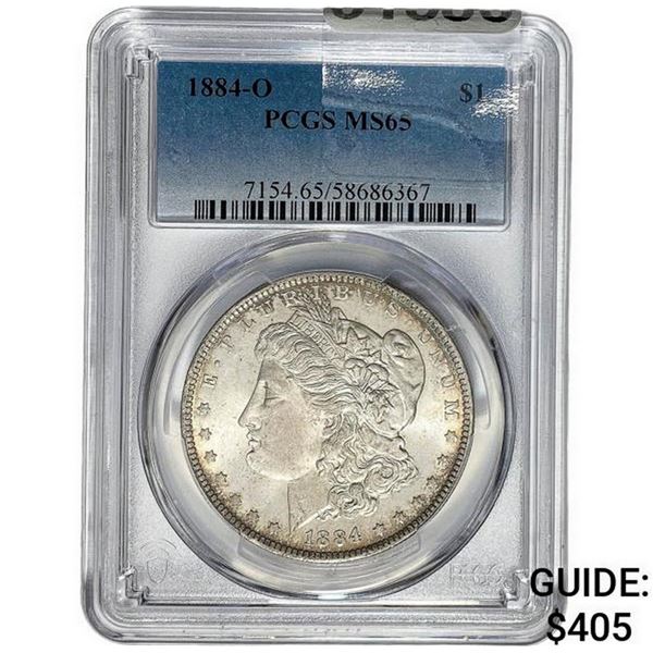 1884-O Morgan Silver Dollar PCGS MS65
