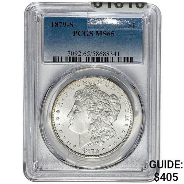 1879-S Morgan Silver Dollar PCGS MS65