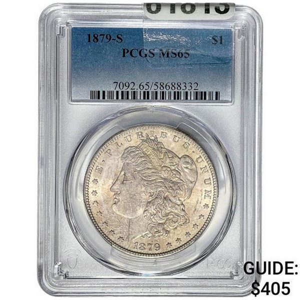 1879-S Morgan Silver Dollar PCGS MS65