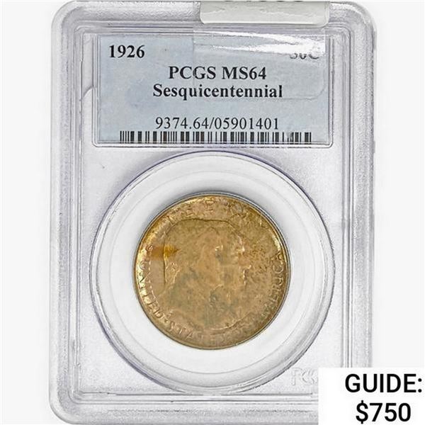 1926 Sesquincentennial Half Dollar PCGS MS64