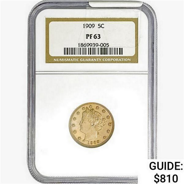 1909 Liberty Victory Nickel NGC PF63